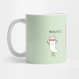 sock eating monster Mug